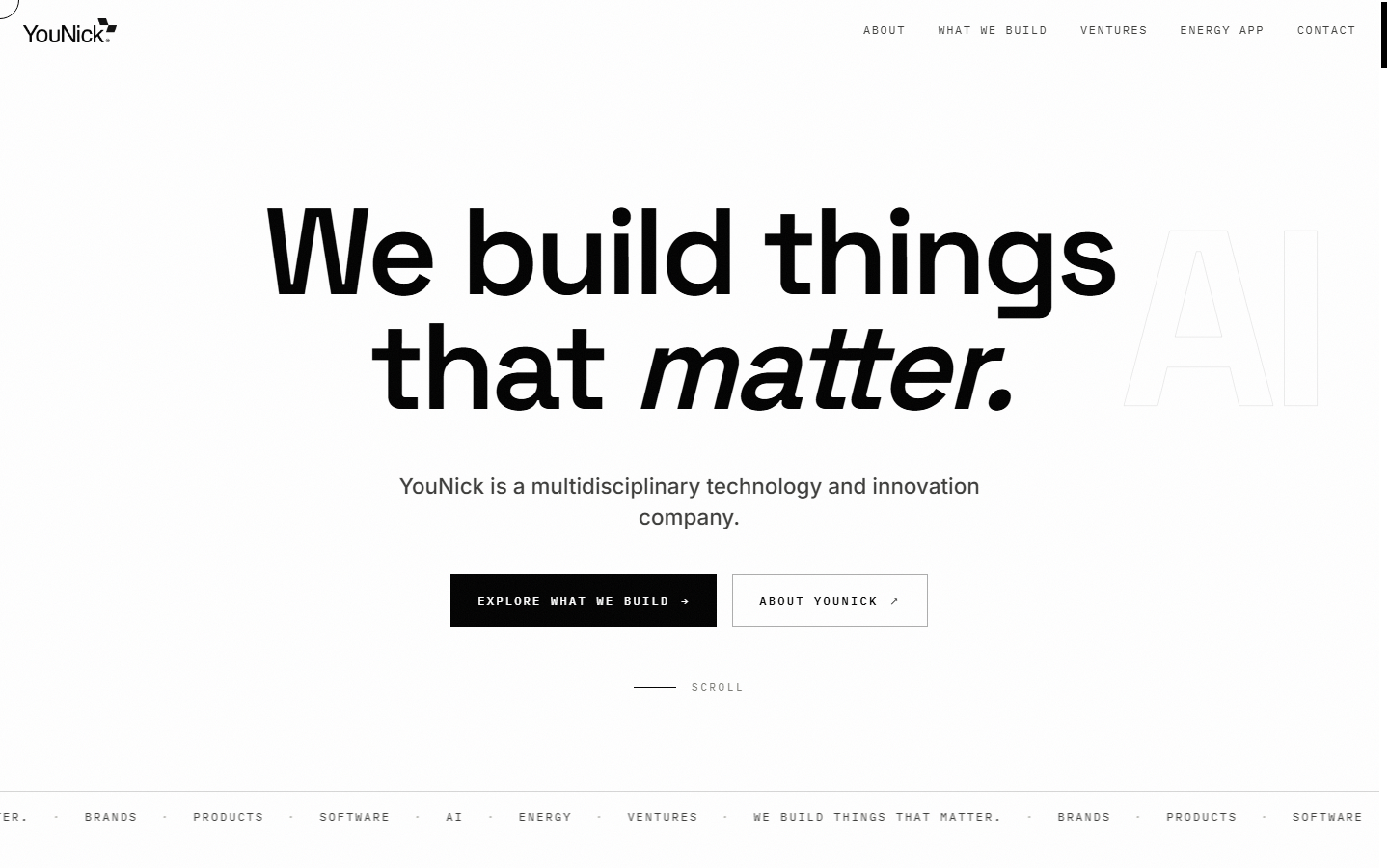 YouNick - Corporate Website